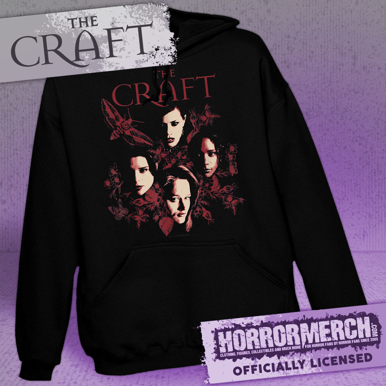 Craft - Moth Collage Hooded Sweatshirt