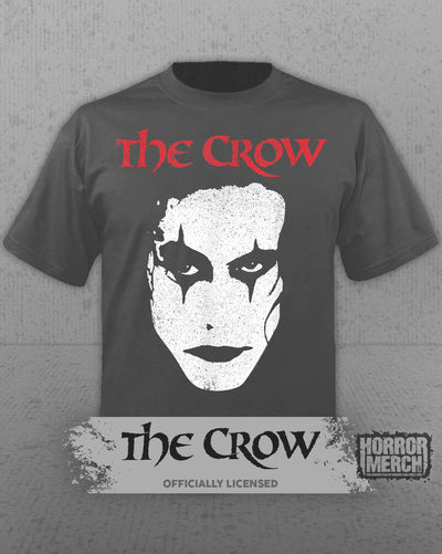 Crow - Close-Up (Front+Back Print) Womens Shirt (Gray)