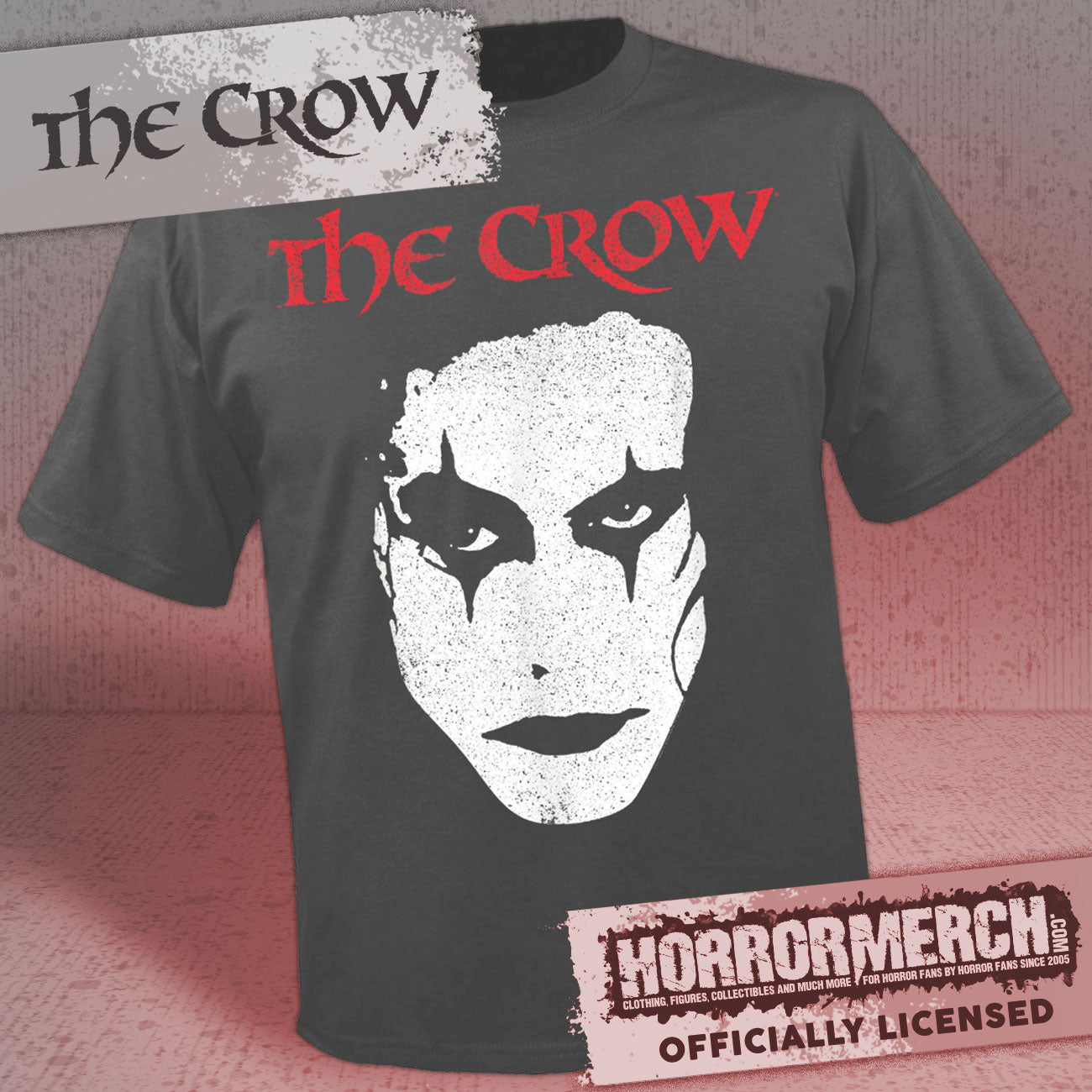 Crow - Close-Up (Gray Front+Back Print) Womens Shirt