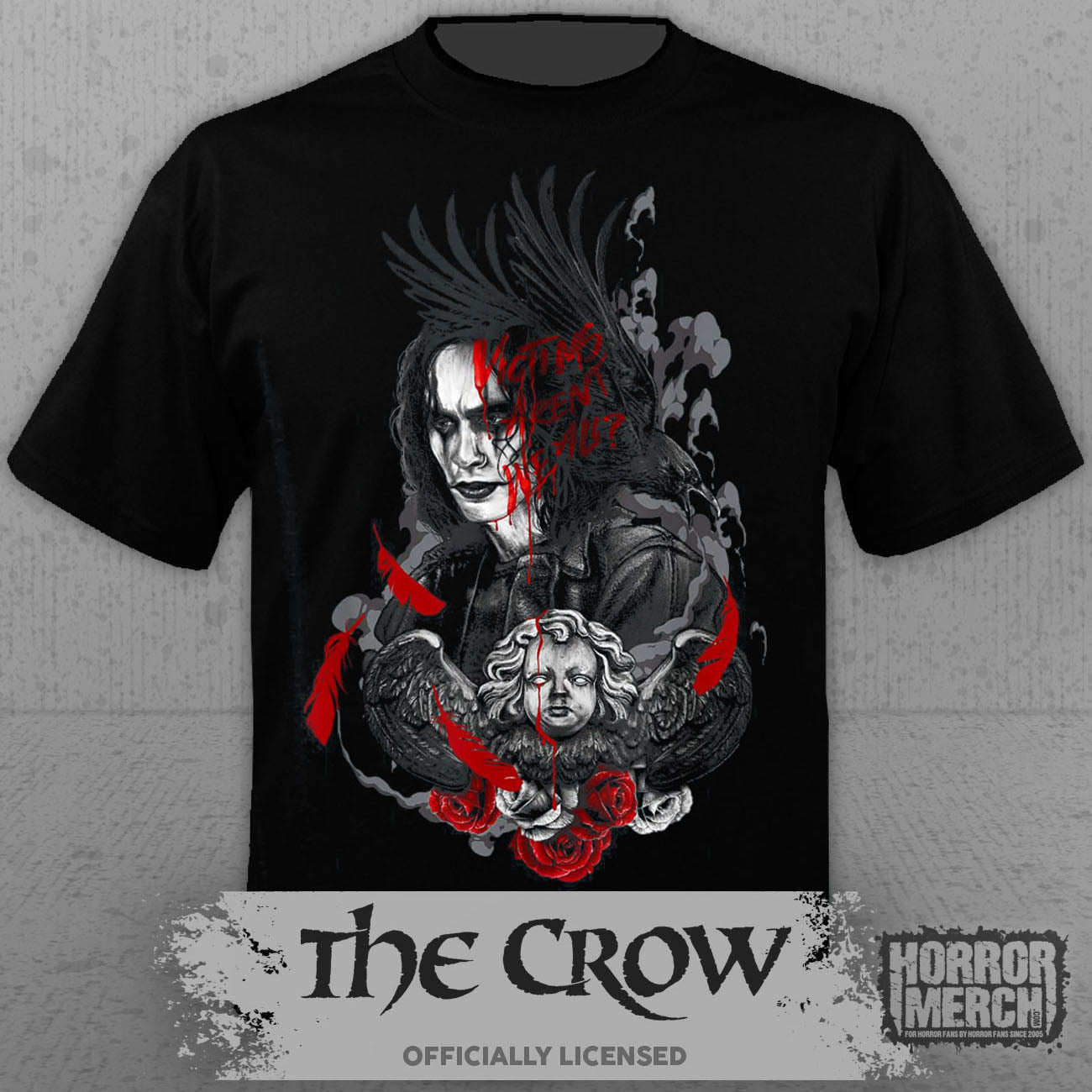 Crow - Victims Aren't We All (Front And Back Print) Womens Shirt