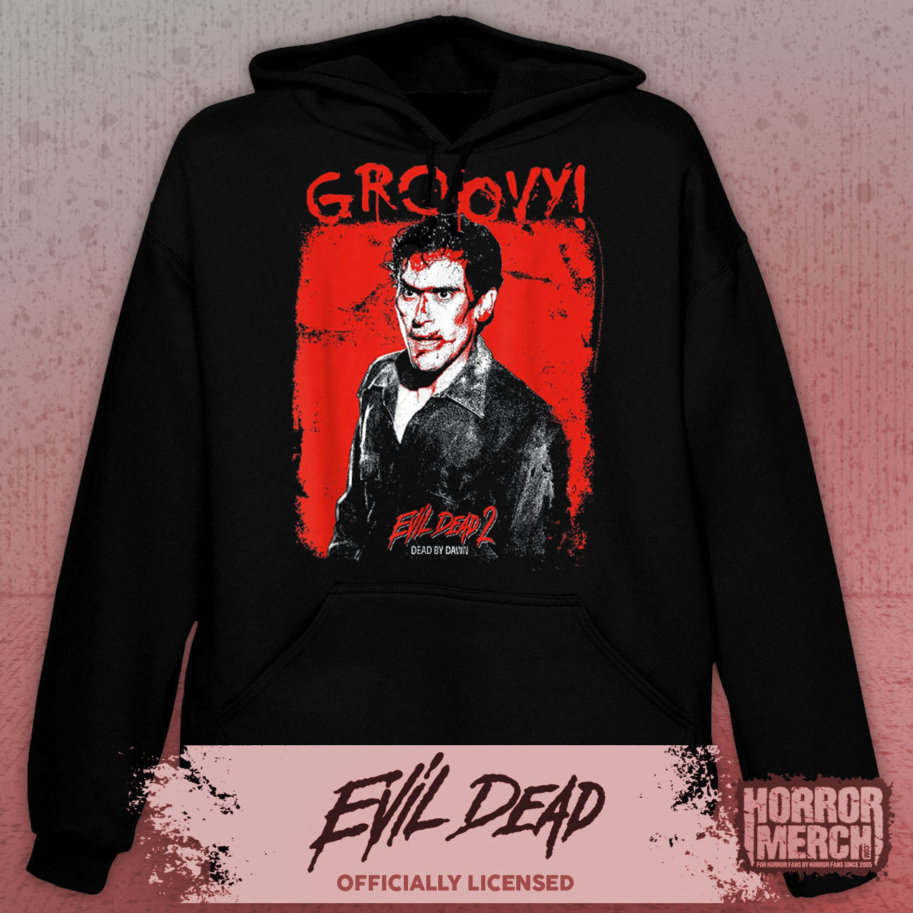 Evil Dead - Groovy Splatter Hooded Sweatshirt