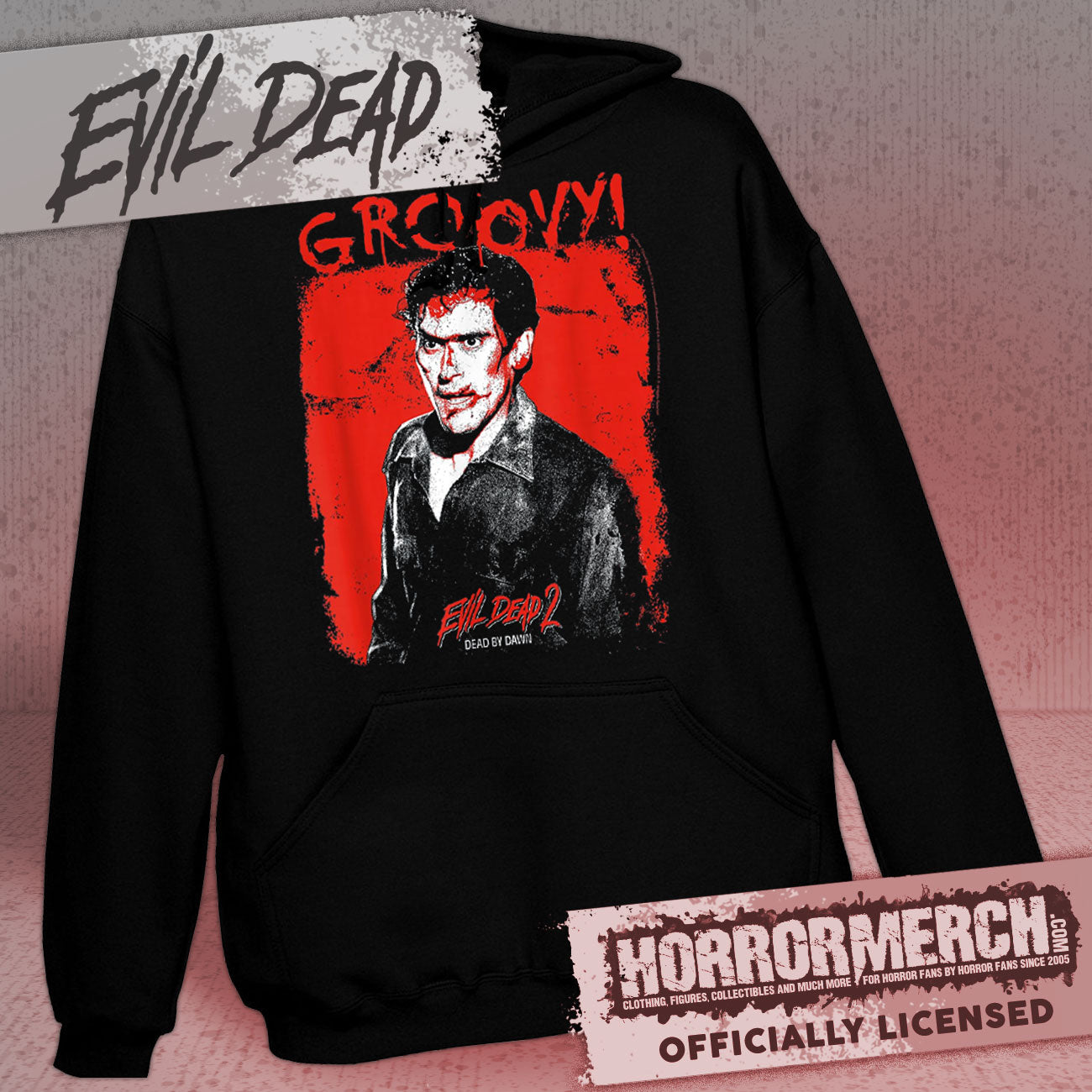 Evil Dead - Groovy Splatter Hooded Sweatshirt