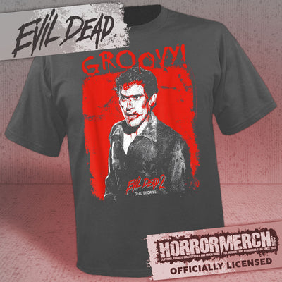 Evil Dead - Groovy Splatter Shirt (Gray)