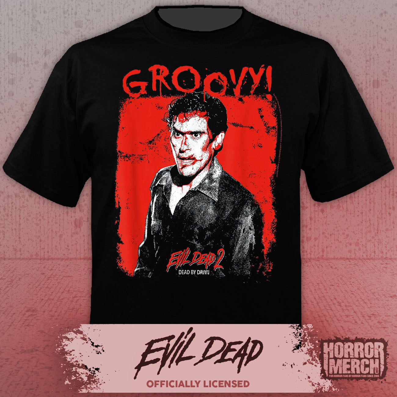 Evil Dead - Groovy Splatter Womens Shirt