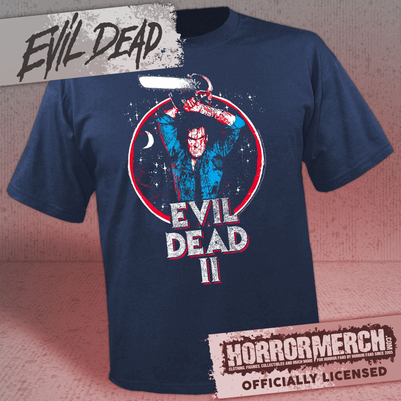 Evil Dead - Circle Closeup (Navy) Shirt