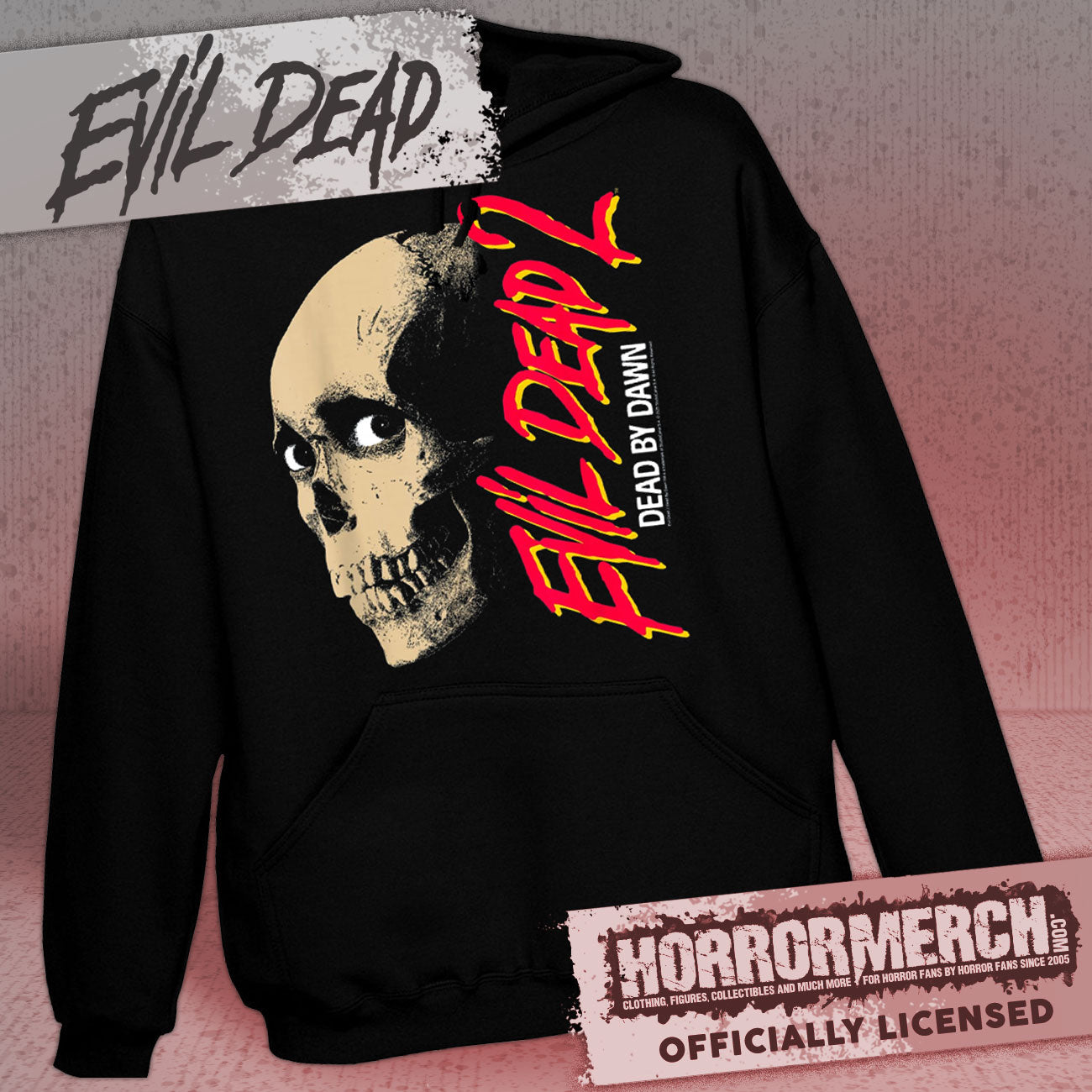 Evil Dead - Poster Skull Hooded Sweatshirt