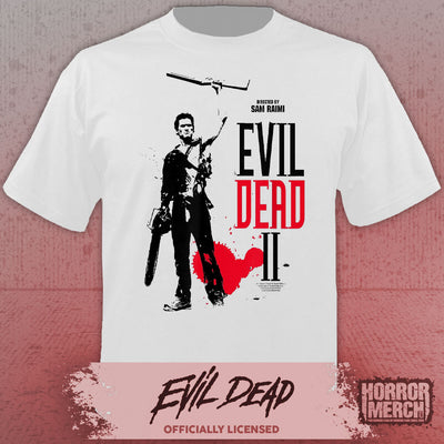 Evil Dead - Blood Drop Womens Shirt (Gray)