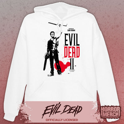 Evil Dead - Blood Drop Hooded Sweatshirt (White)
