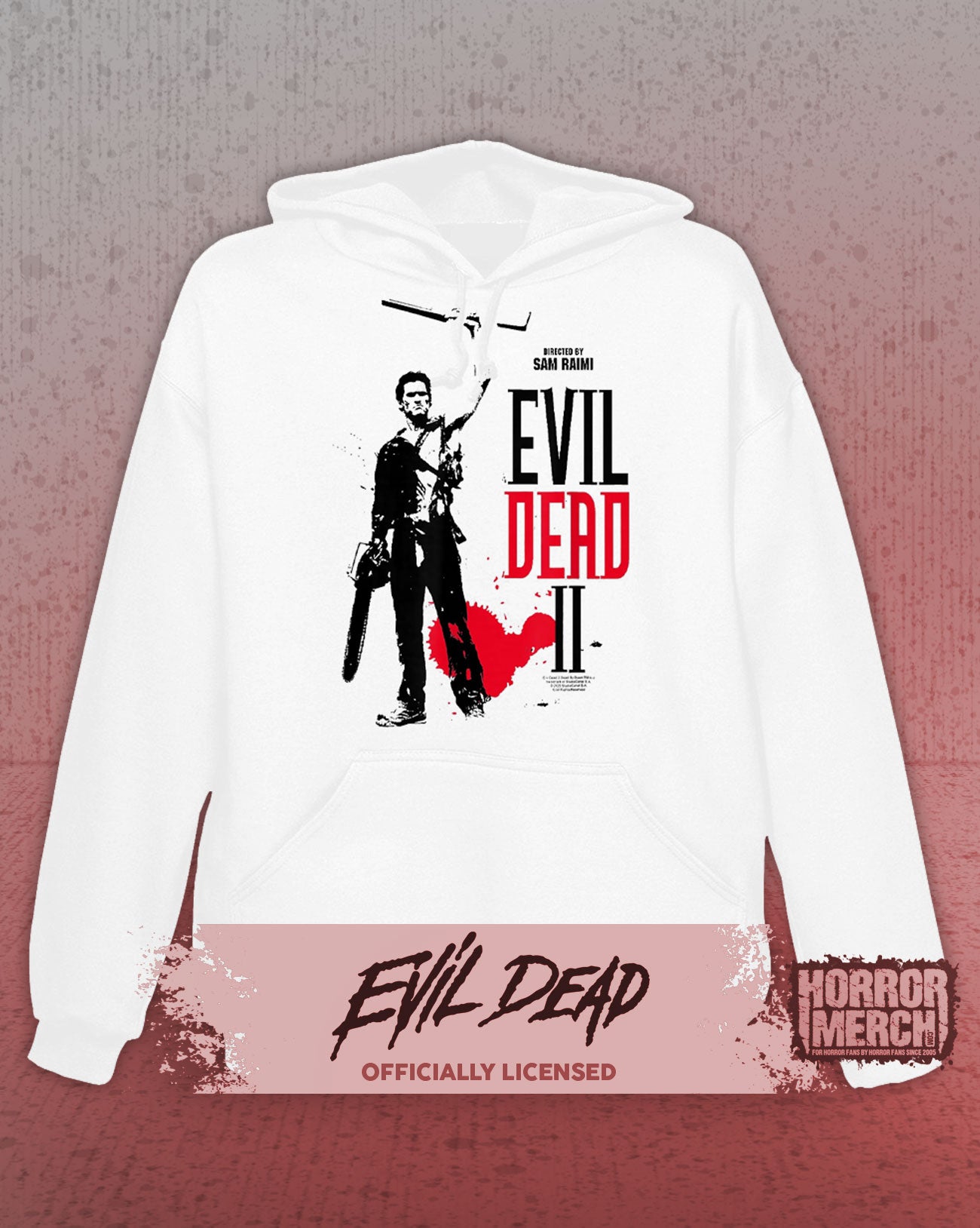 Evil Dead - Blood Drop Hooded Sweatshirt (White)