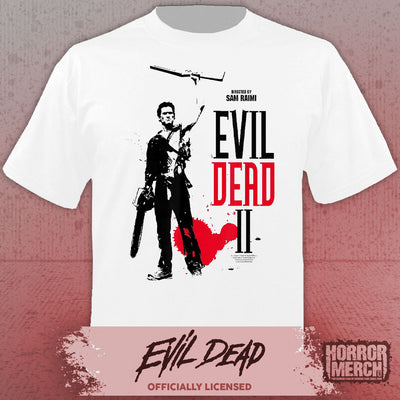 Evil Dead - Blood Drop Womens Shirt (White)