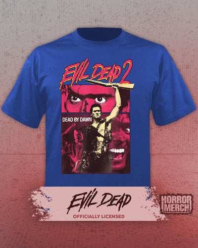 Evil Dead - Collage Womens Shirt (Blue)