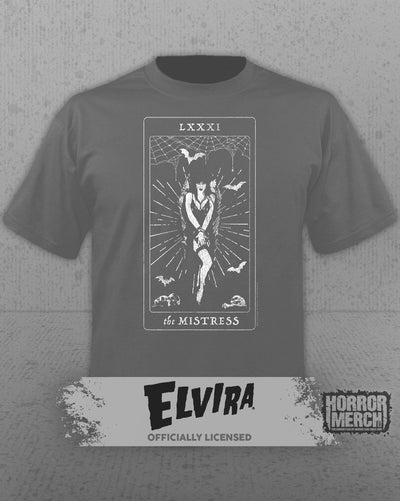 Elvira - Tarot Card Mens Shirt (Gray)