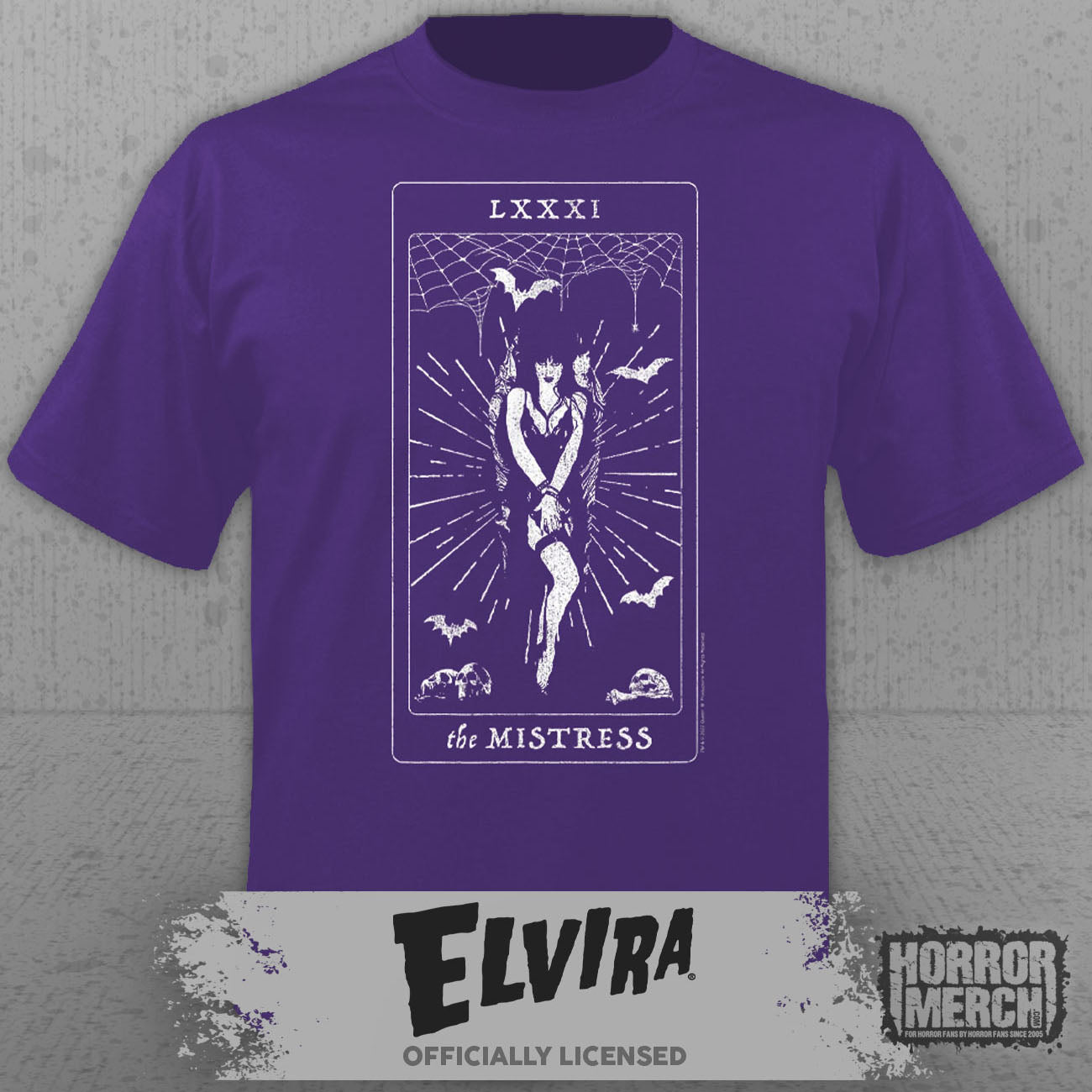 Elvira - Tarot Card Mens Shirt (Purple)