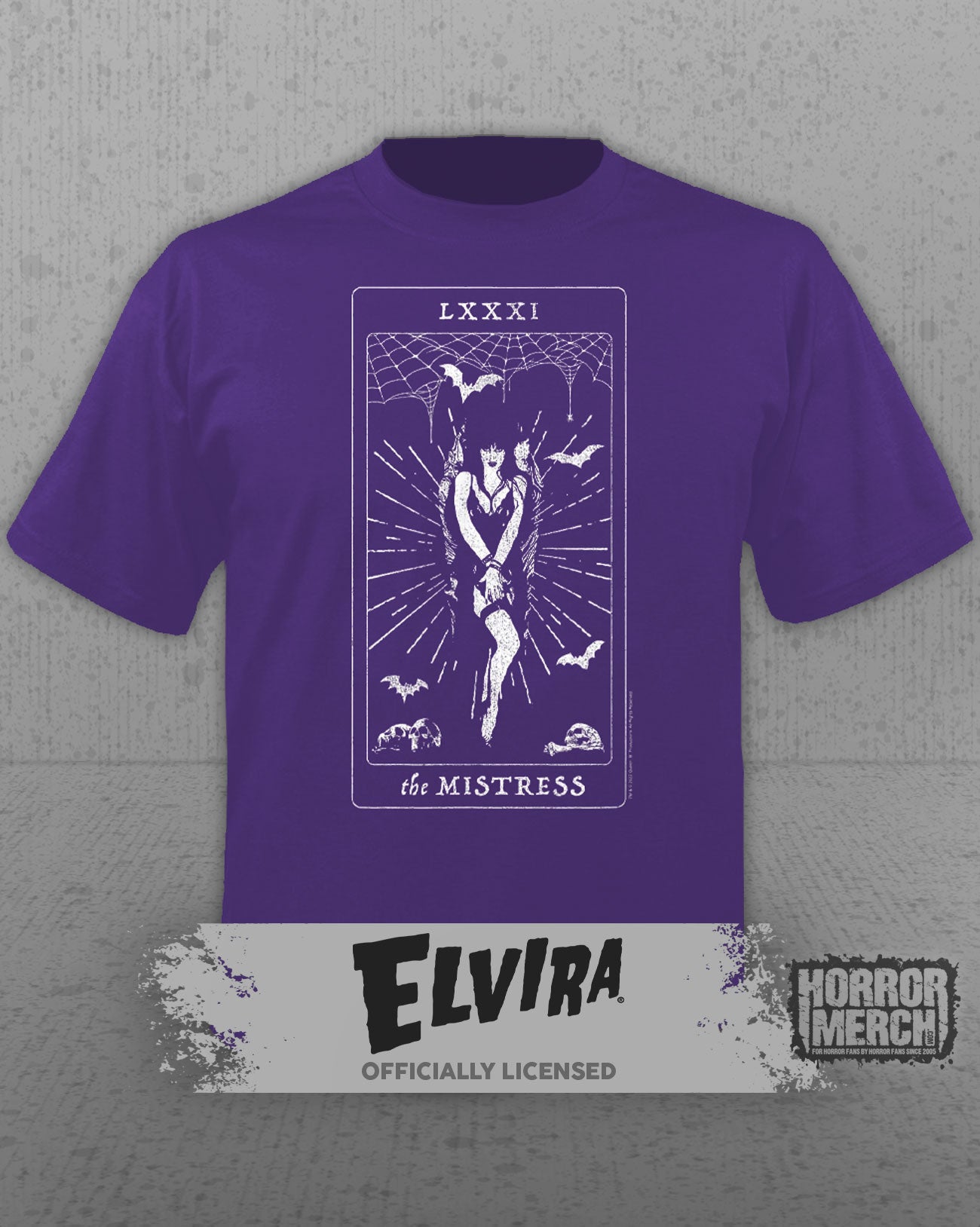 Elvira - Tarot Card Womens Shirt (Purple)