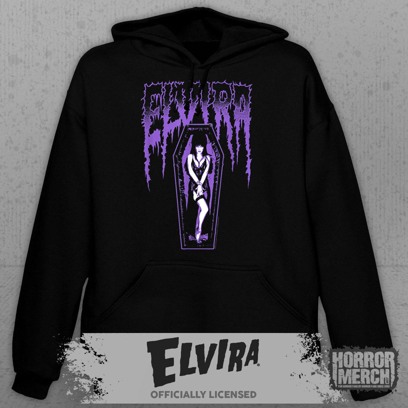 Elvira - Coffin Art Hooded Sweatshirt