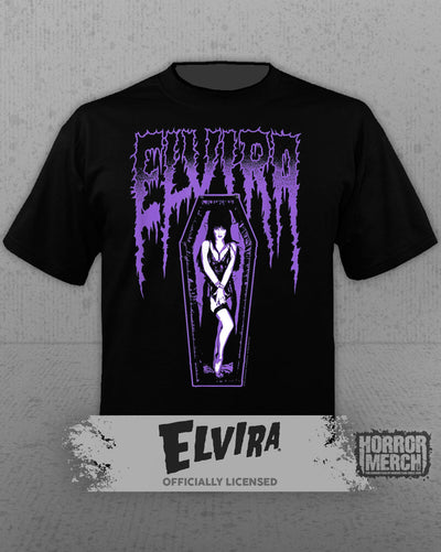 Elvira - Coffin Art Womens Shirt