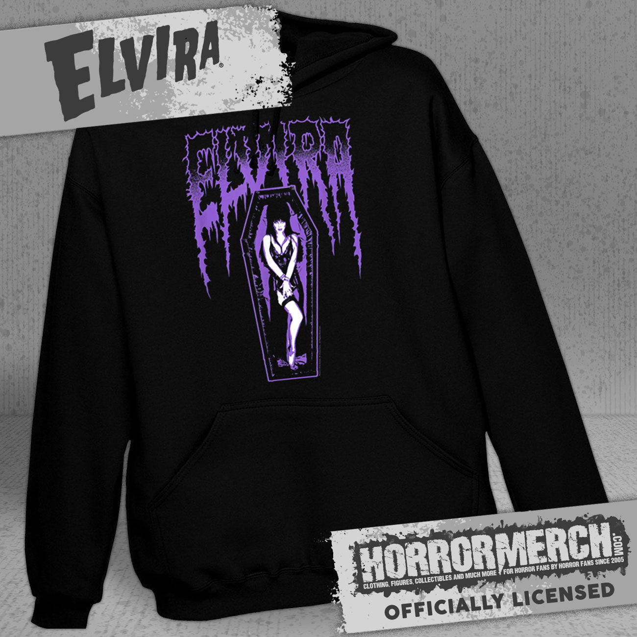 Elvira - Coffin Art Hooded Sweatshirt