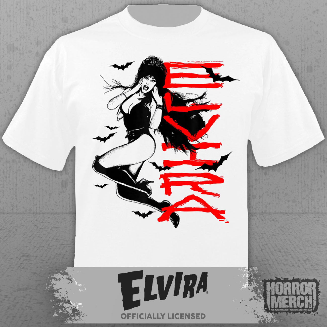 Elvira - Bats Mens Shirt (White)