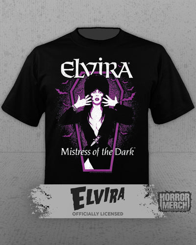 Elvira - Coffin (Purple) Mens Shirt