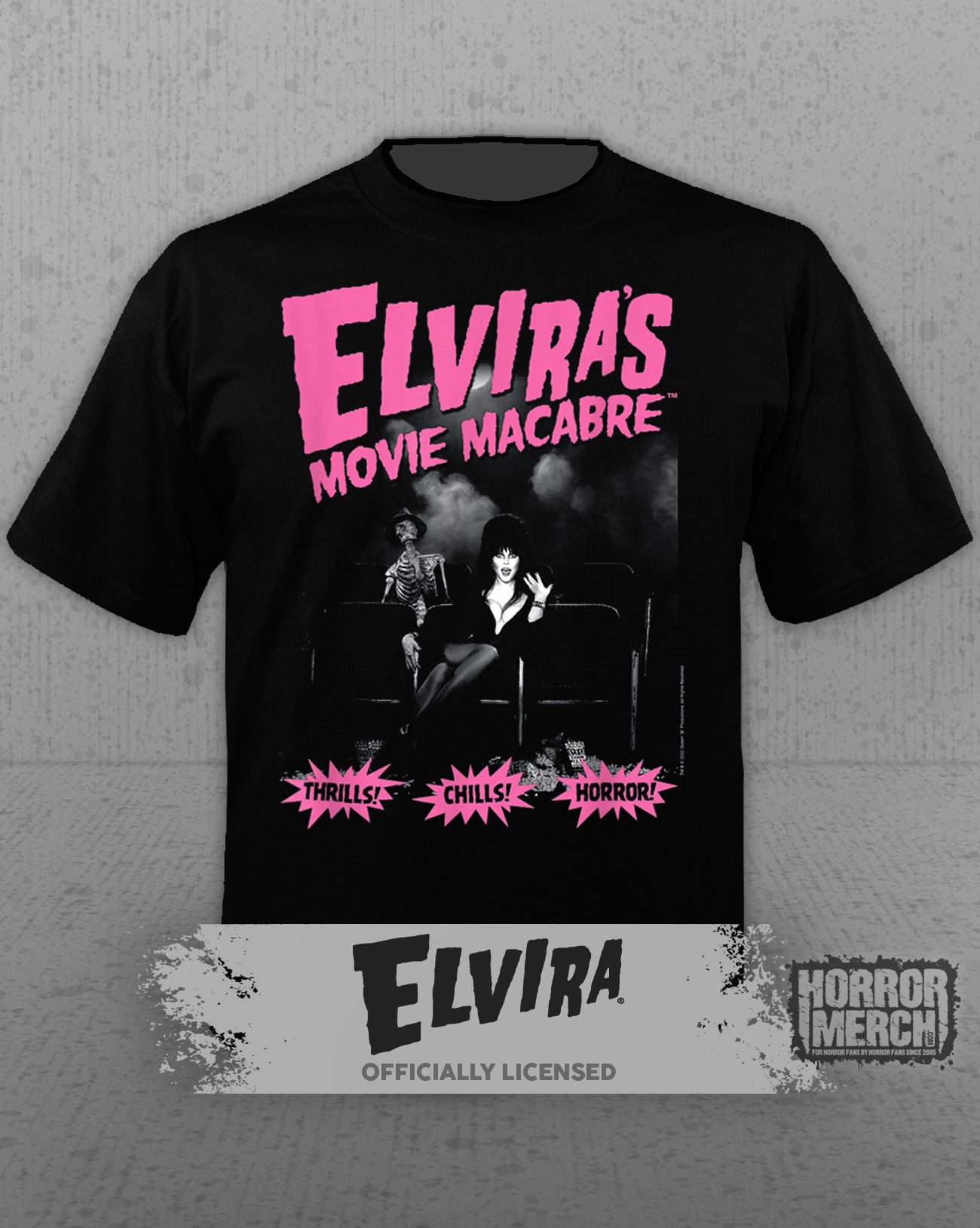 Elvira - Thrills Chills Horror Womens Shirt