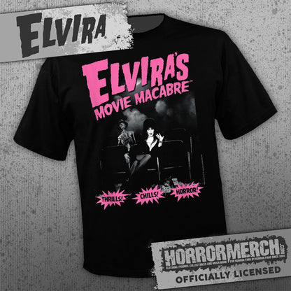 Elvira - Thrills Chills Horror Mens Shirt