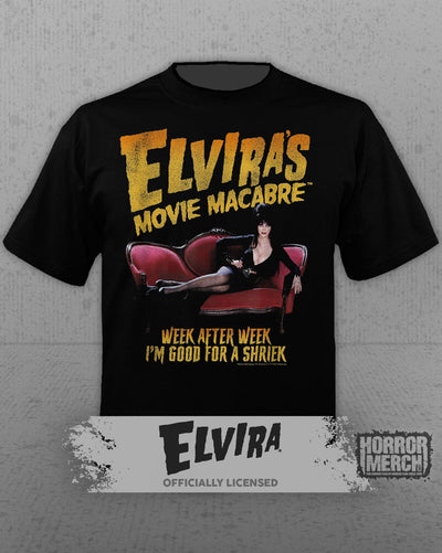 Elvira - Good For A Shriek Mens Shirt