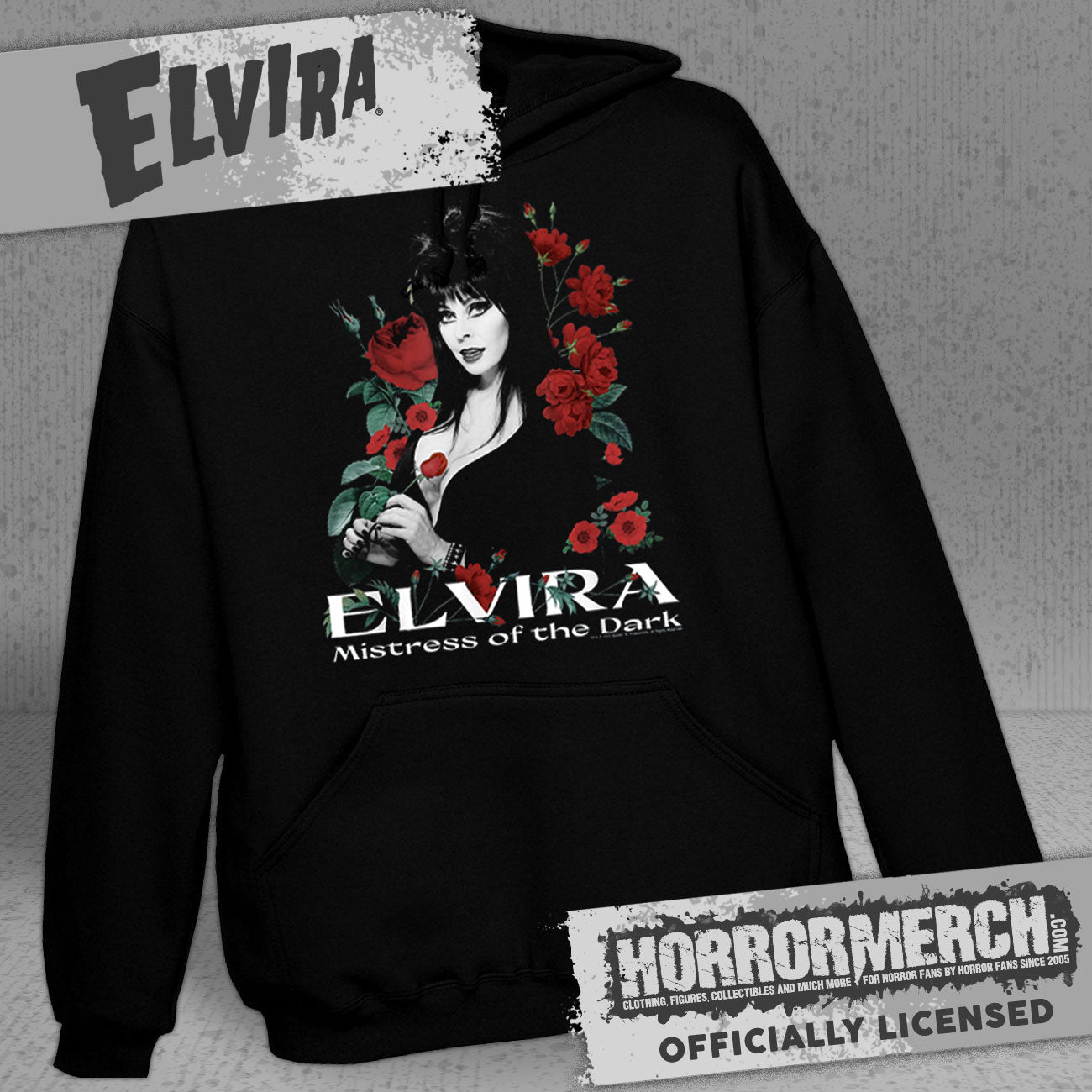 Elvira - Roses Hooded Sweatshirt