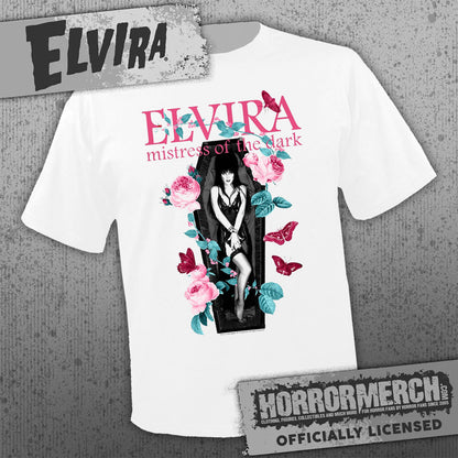 Elvira - Coffin (White) Mens Shirt