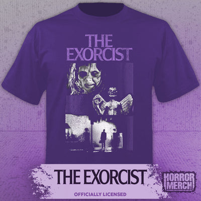 Exorcist - Pazuzu Collage Mens Shirt (Purple)