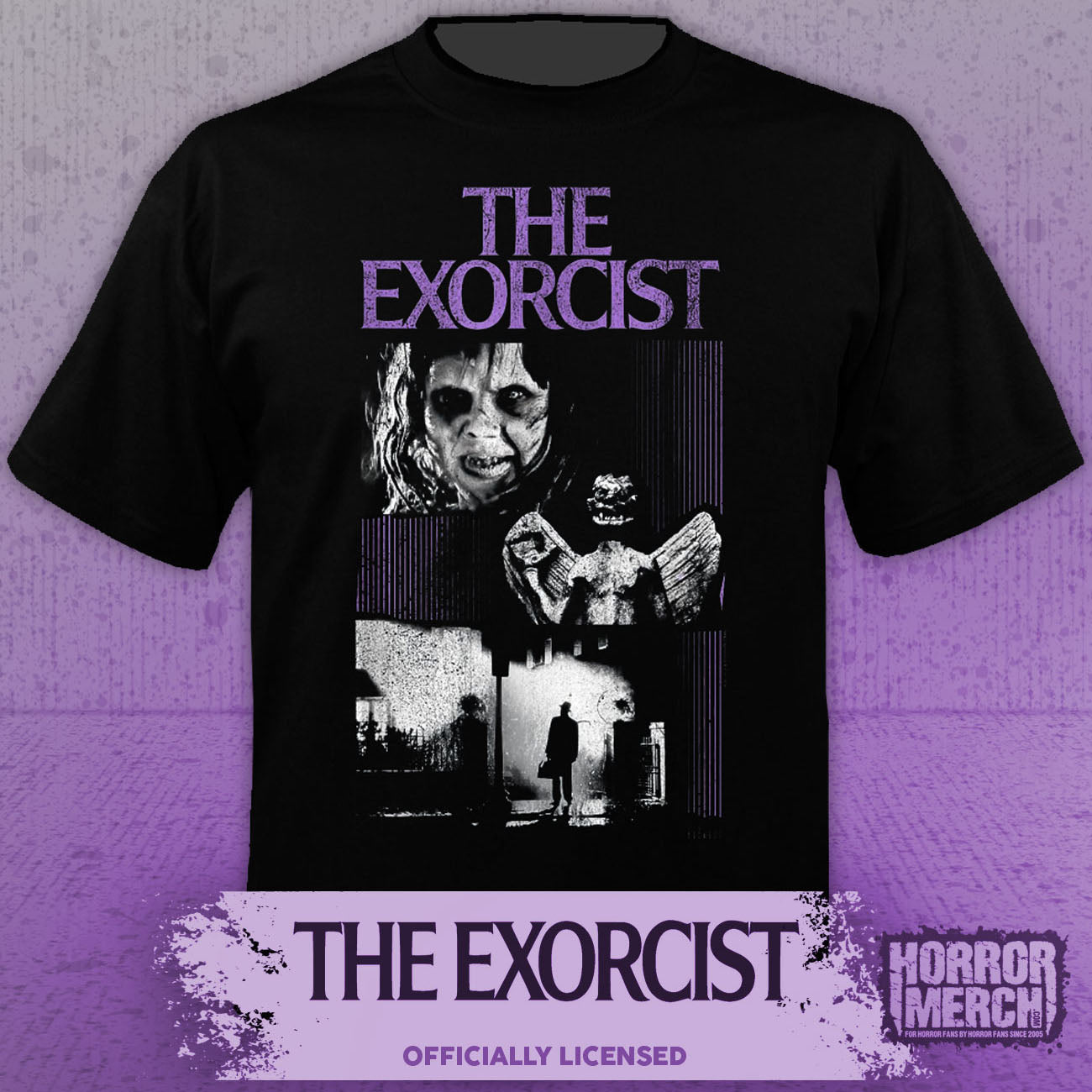 Exorcist - Pazuzu Collage Womens Shirt