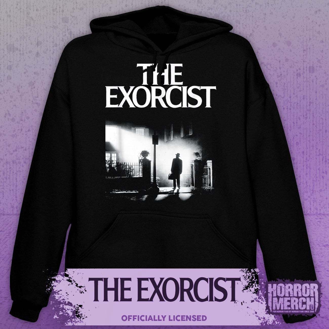 Exorcist - BW Poster Hooded Sweatshirt