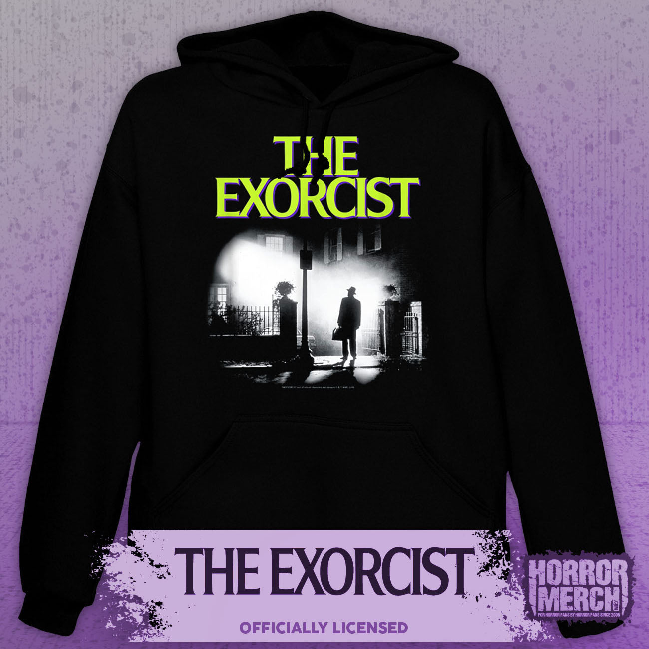 Exorcist - Poster (Green Logo) Hooded Sweatshirt