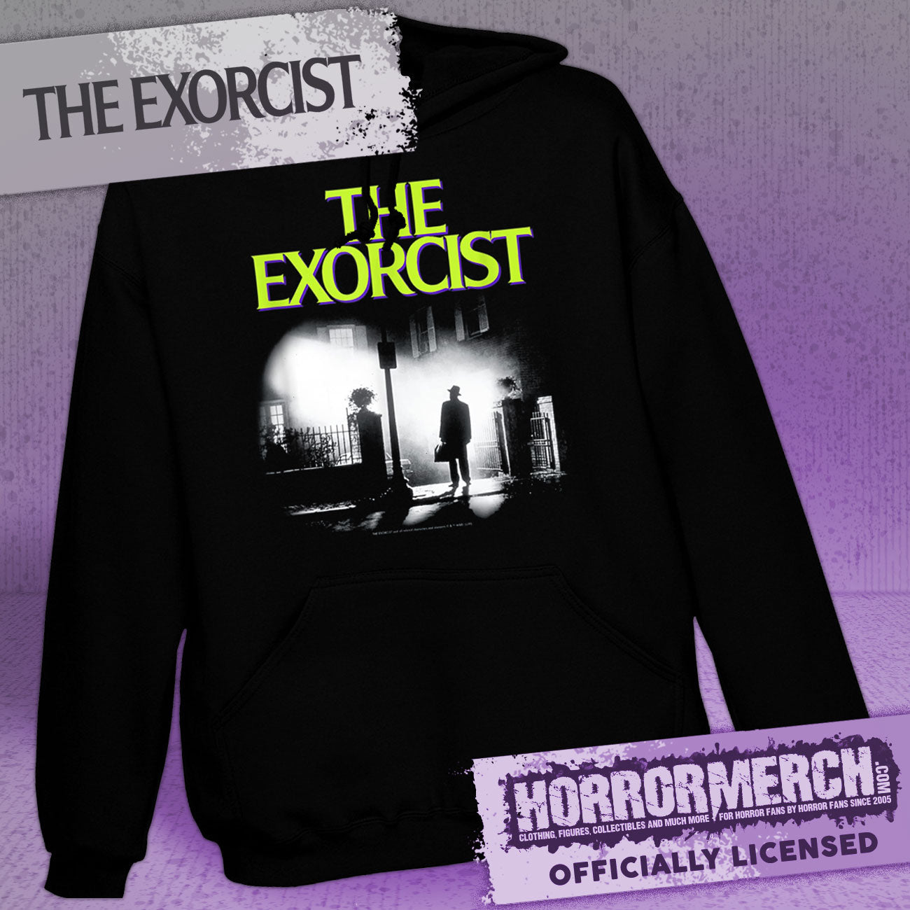 Exorcist - Poster (Green Logo) Hooded Sweatshirt
