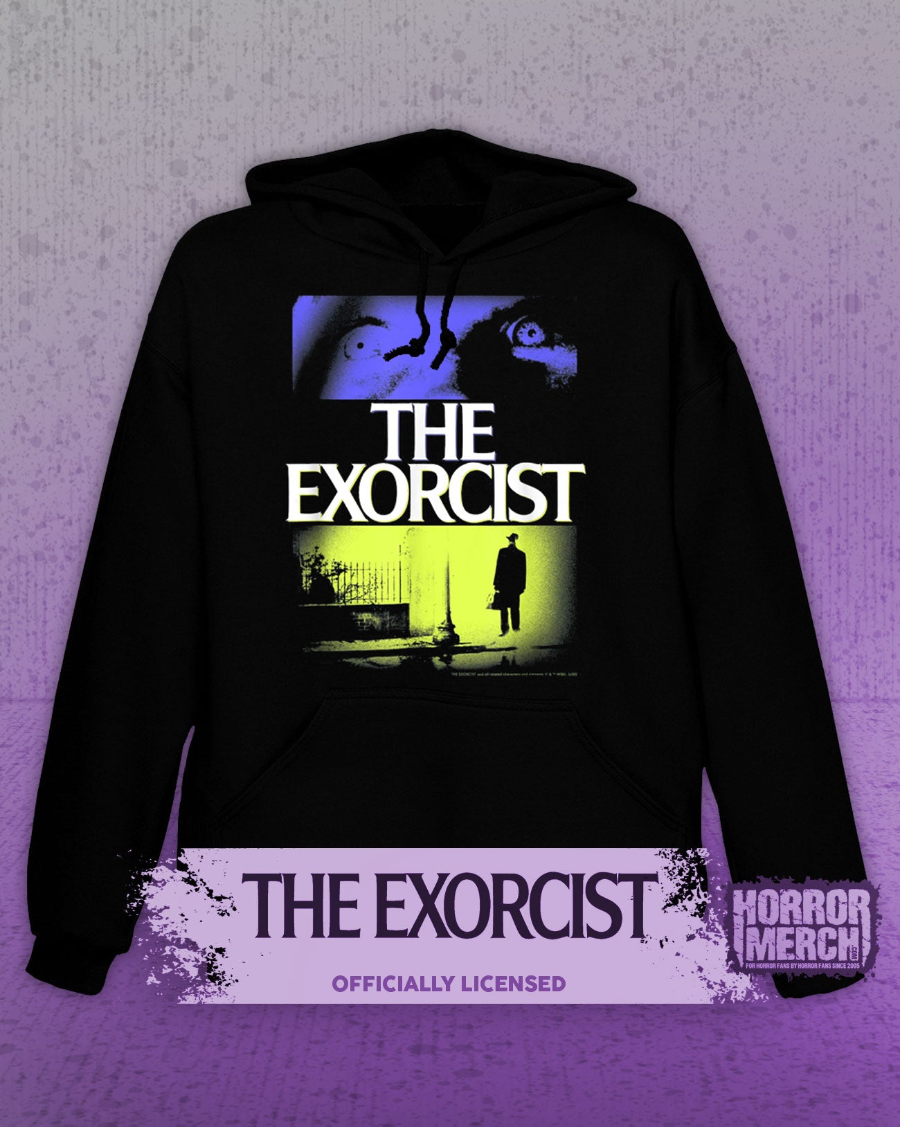 Exorcist - Poster (Split Logo) Hooded Sweatshirt