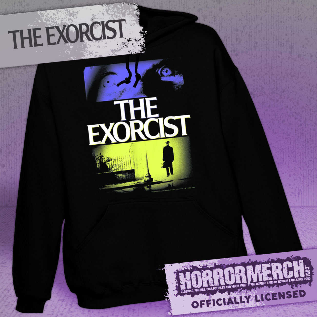Exorcist - Poster (Split Logo) Hooded Sweatshirt