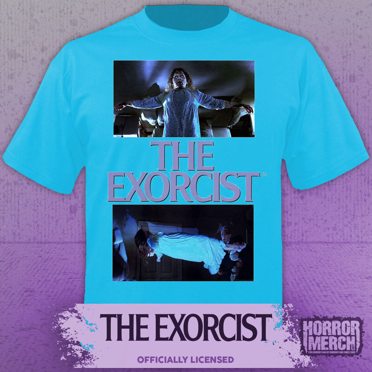 Exorcist - Floating Collage Mens Shirt (Blue)