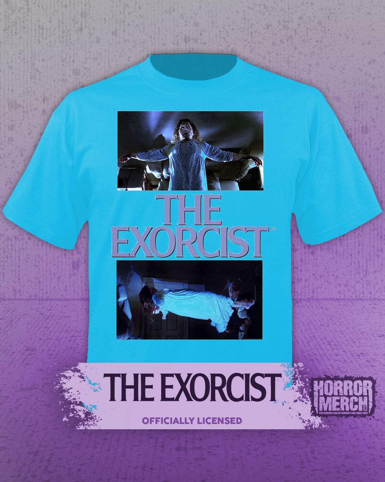 Exorcist - Floating Collage Mens Shirt (Blue)