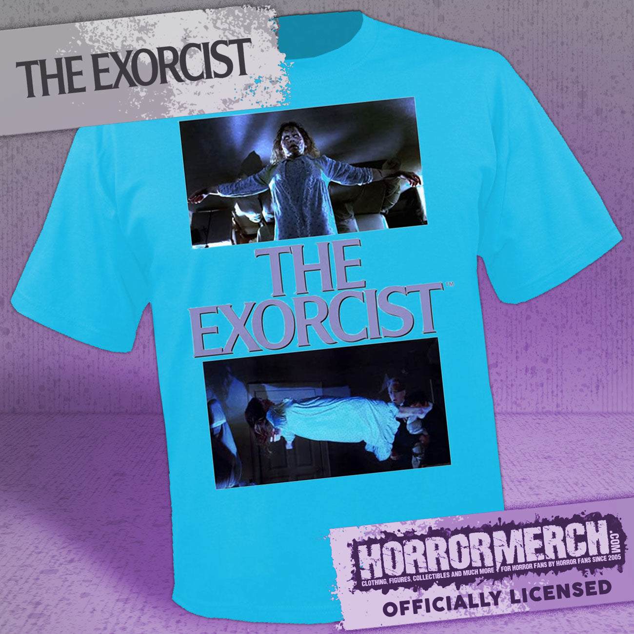 Exorcist - Floating Collage Mens Shirt (Blue)