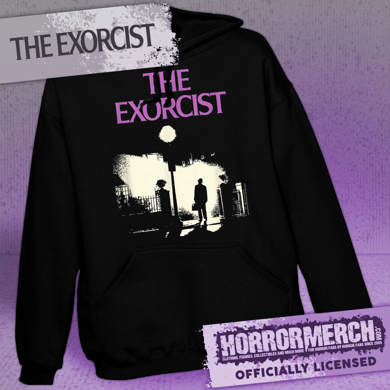 Exorcist - Poster (Pink Logo) Hooded Sweatshirt