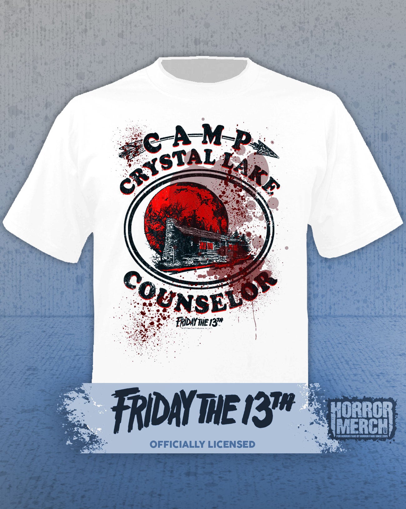 Friday The 13th - Camp Counselor (Bloody) Womens Shirt (White)
