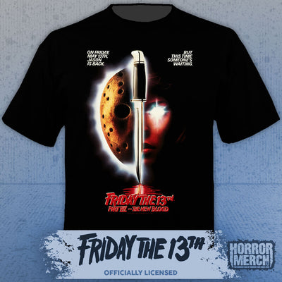 Friday The 13th - New Blood Poster Mens Shirt