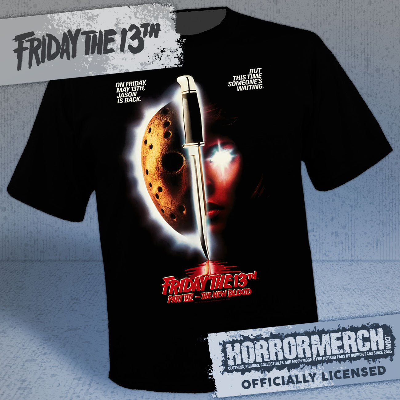 Friday The 13th - New Blood Poster Mens Shirt