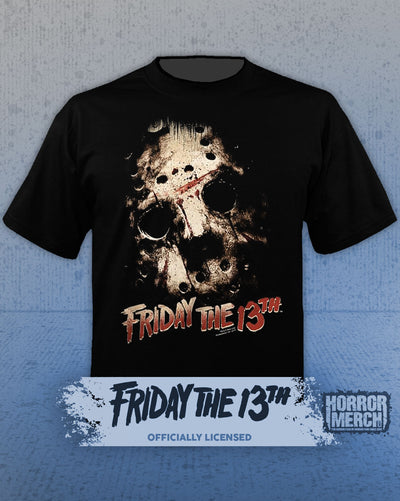 Friday The 13th - Close-Up Mask Mens Shirt