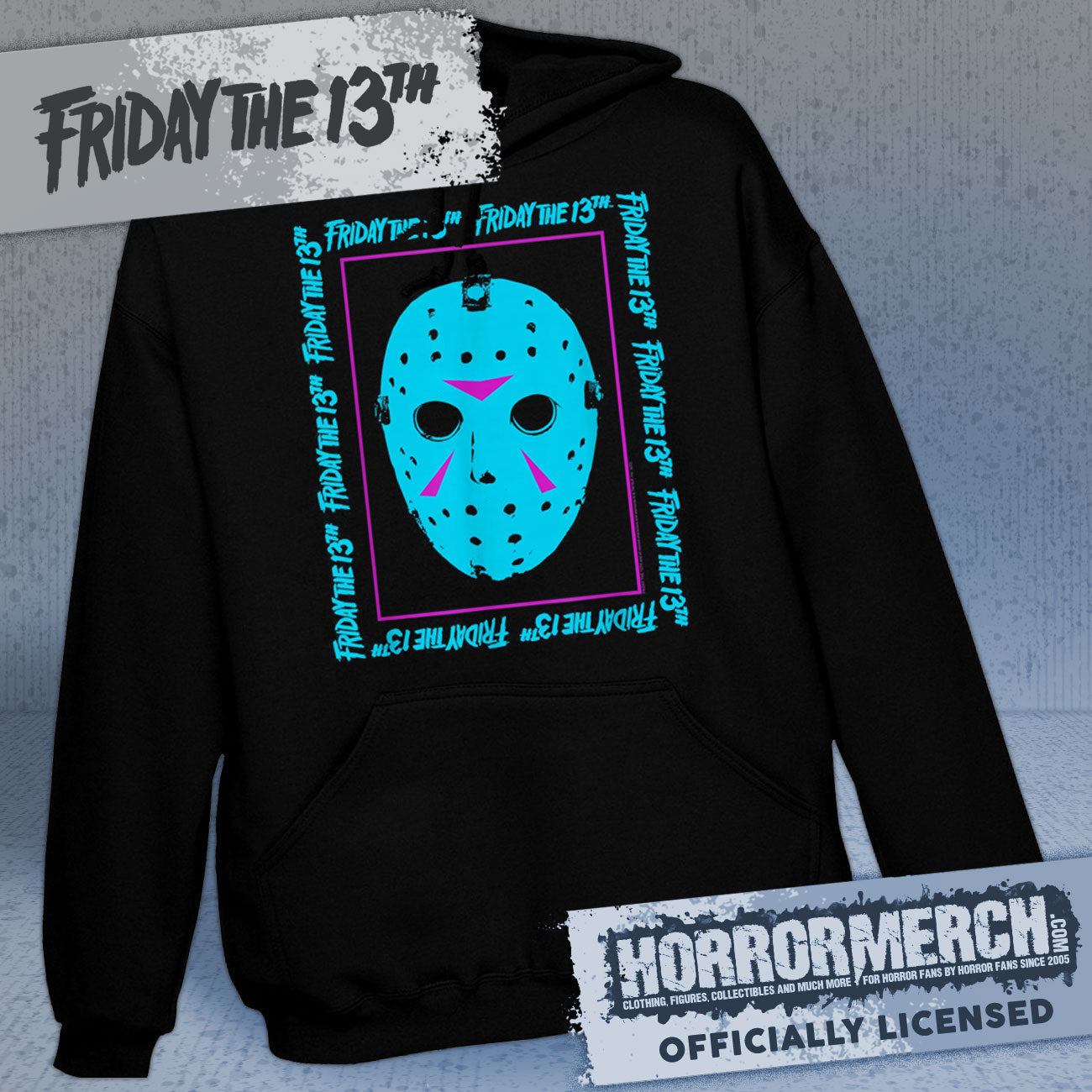 Friday The 13th - Neon Mask Hooded Sweatshirt