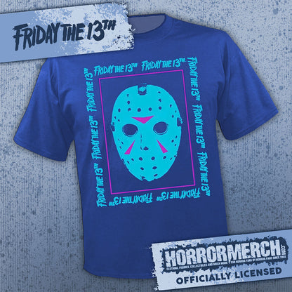 Friday The 13th - Neon Mask (Blue) Mens Shirt