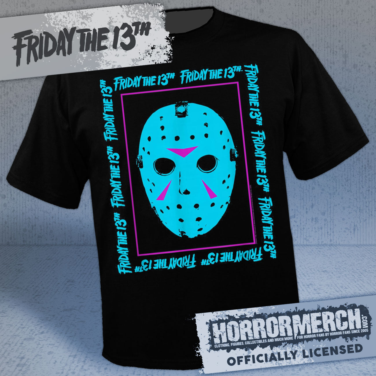 Friday The 13th - Neon Mask Mens Shirt