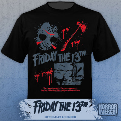 Friday The 13th - Duotone Collage Womens Shirt