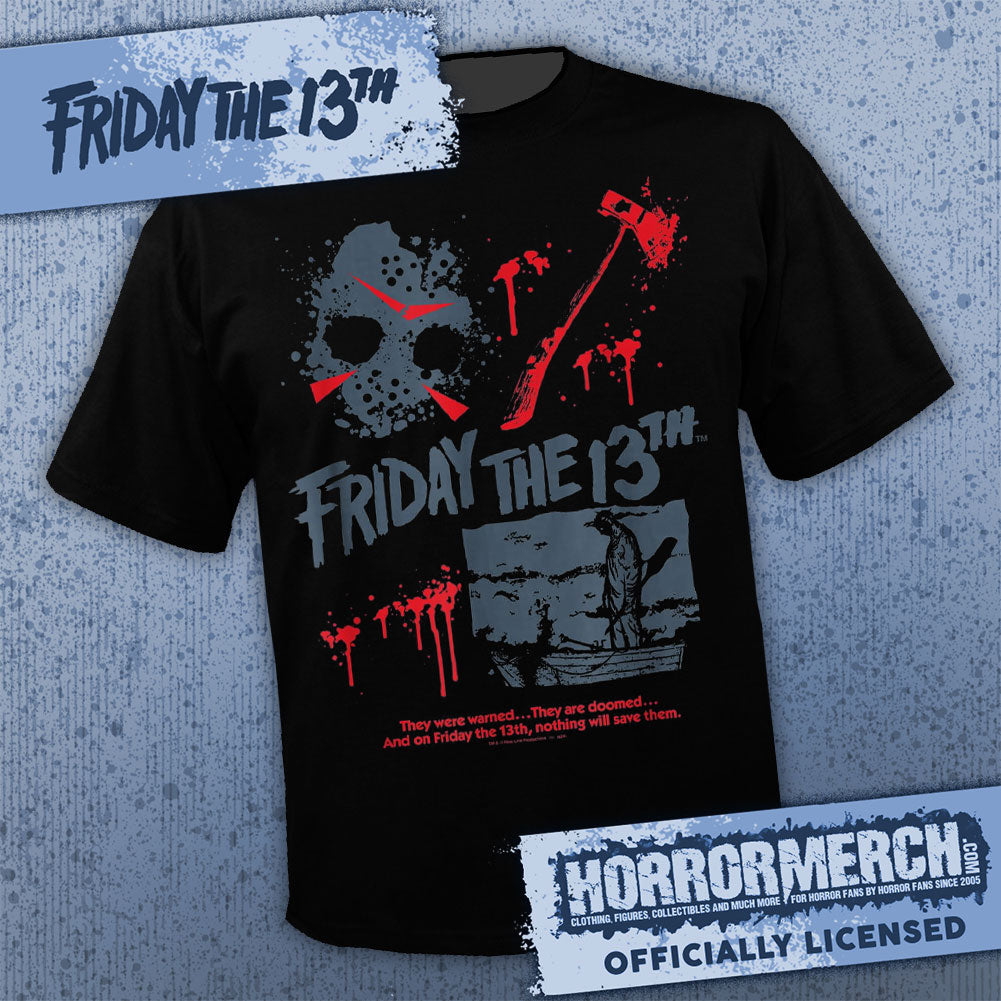 Friday The 13th - Duotone Collage Womens Shirt