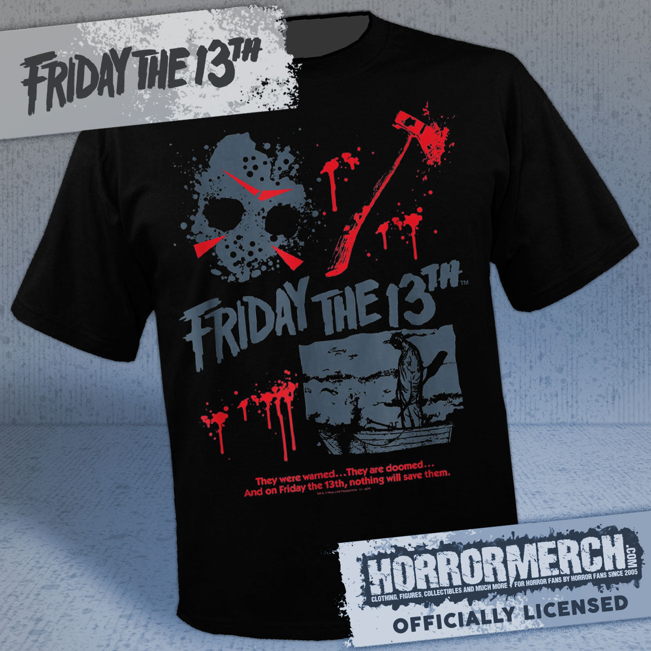 Friday The 13th - Duotone Collage Mens Shirt