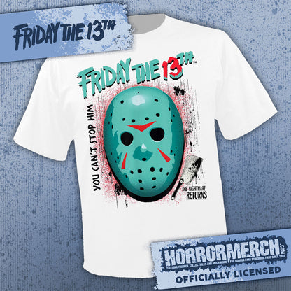 Friday The 13th - Nightmare Returns (White) Mens Shirt